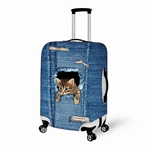 Freewander Elastic Luggage Covers Thick Soft Suitcase Protector Skin Luggage Tag