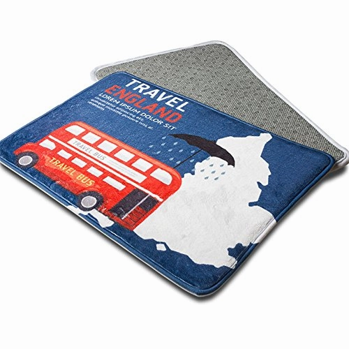 Funny Husky Dogs Printed Doormat Non-Slip Kitchen Carpet Door Mats Doginthehole