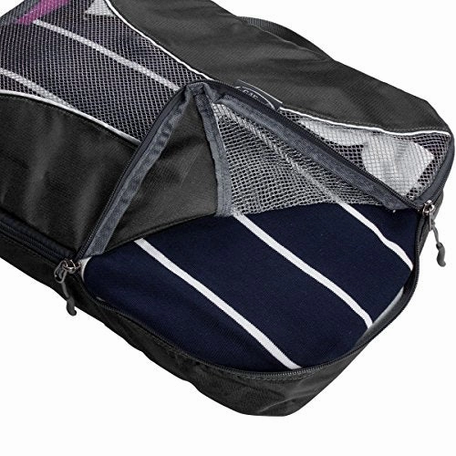 G4Free Packing Cubes 6pcs Set Travel Accessories Organizers Versatile Travel Packing Bags(Black)