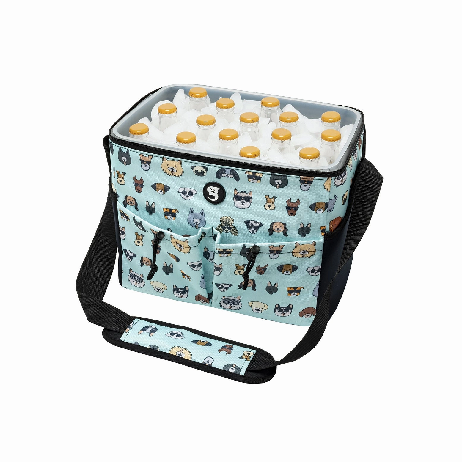 Geckobrands Large 15 bottle / 24 Can Cooler with Removable Hard Liner