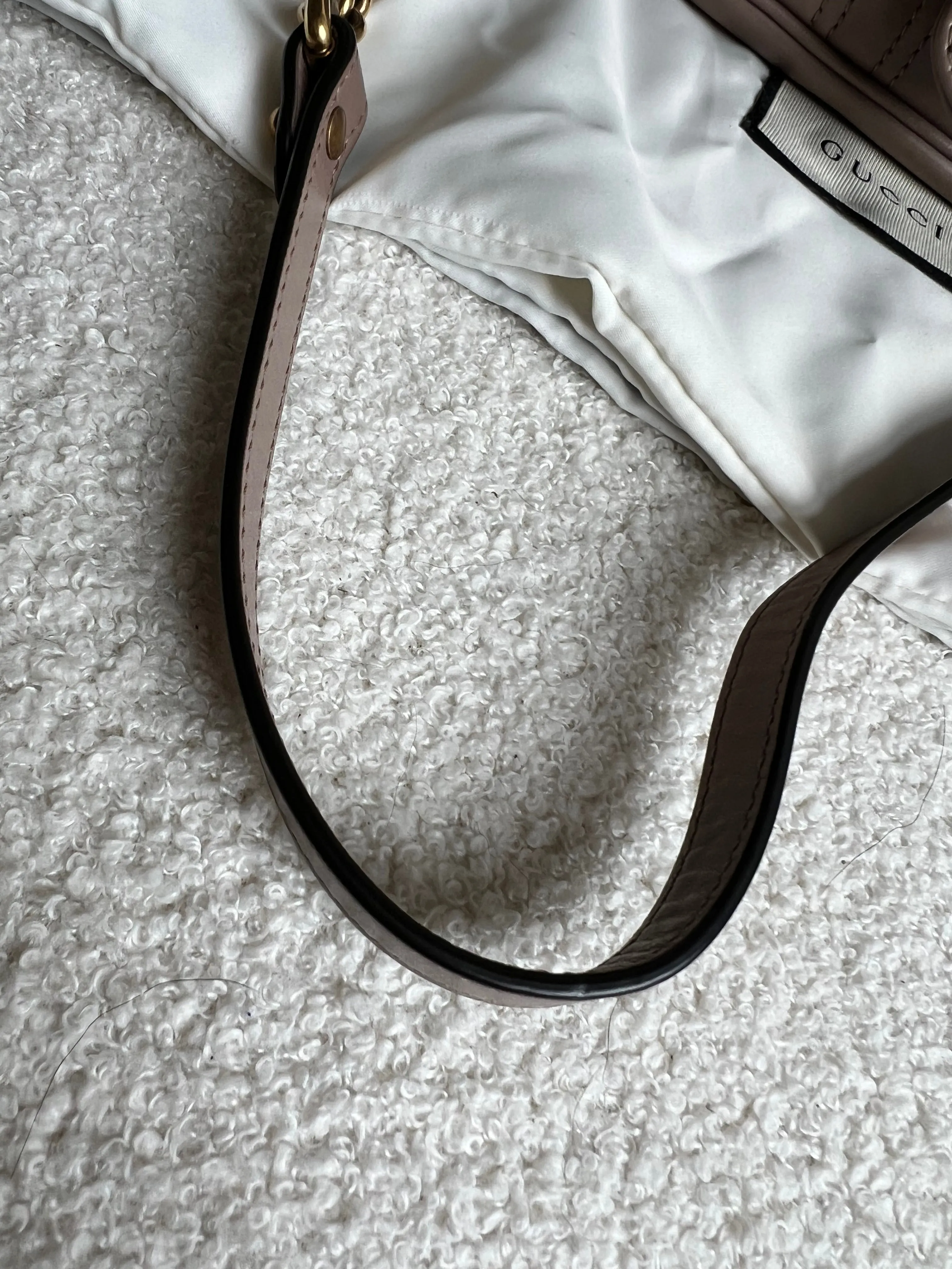Gucci GG Dusty Pink Marmont Mini Shoulder Bag (RRP ??1,890)