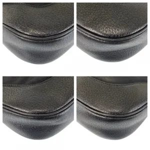GUCCI Shoulder Bag 001 3346 Nylon, Leather Black black Jackie Women Used