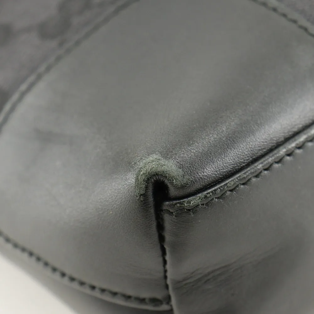 GUCCI Shoulder Bag 001.4231 GG canvas black one belt
