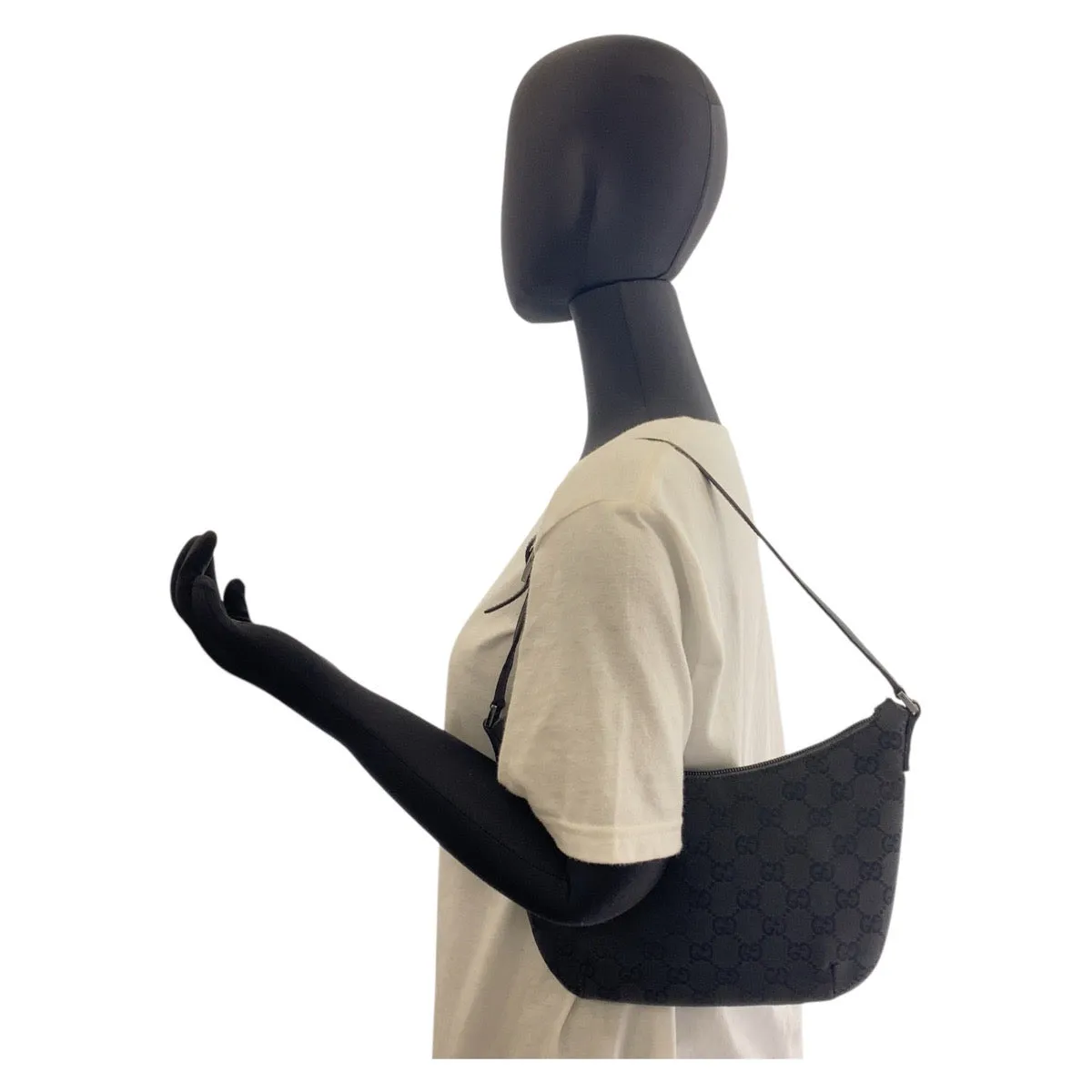 GUCCI Shoulder Bag 32160 GG canvas black