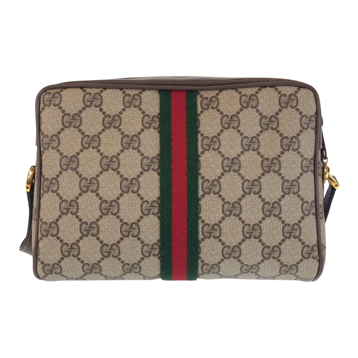 GUCCI Shoulder Bag 65 02 004 GG Supreme Canvas Brown Sherry Line Old Gucci
