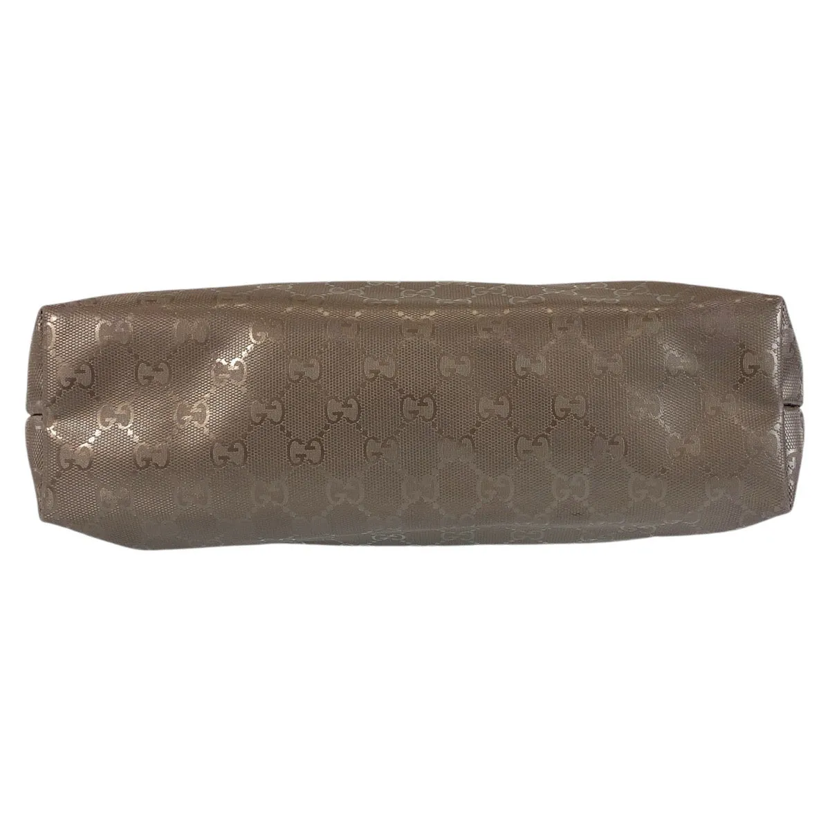 GUCCI Tote Bag 211138 PVC coated canvas, leather Bronze Metallic Brown Tote Bag Shoulder Bag GG implementation Women Used