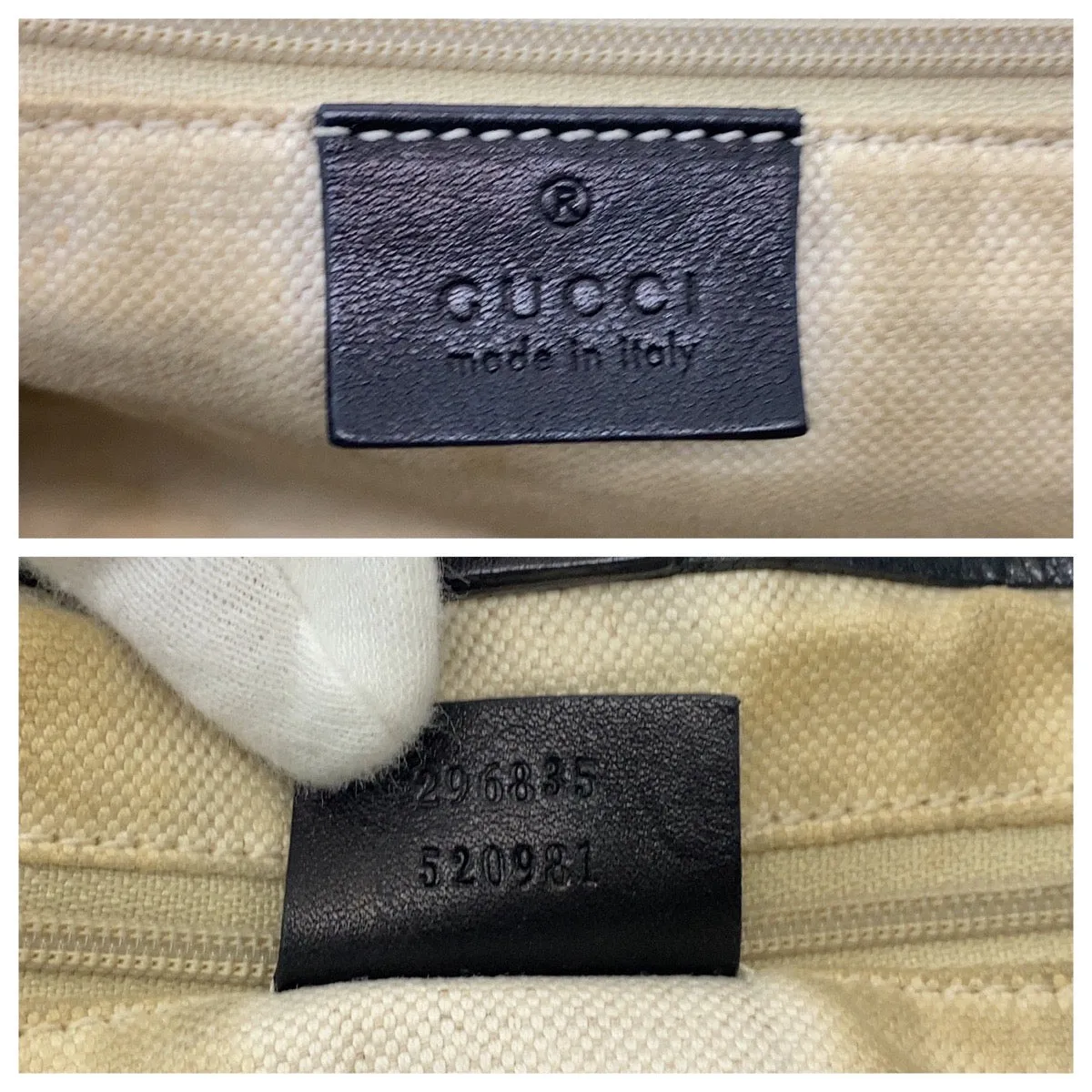 GUCCI Tote Bag 296853 leather Black GoldMetal Tote Bag Shoulder Bag Sukey Women Used
