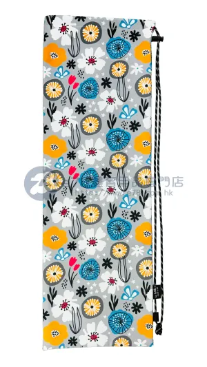 Handmade Water Resistant Racket Case (Gray flower pattern 392)