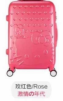 Hello Kitty Lady Luggage Suitcase Trolley Travel Bag Bag Trolley Wheels Women Luggage Wheels Travel