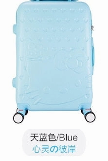 Hello Kitty Lady Luggage Suitcase Trolley Travel Bag Bag Trolley Wheels Women Luggage Wheels Travel