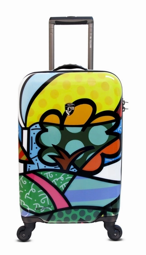 Heys America USA Britto Flowers 22" Hard Side Carry On Suitcase