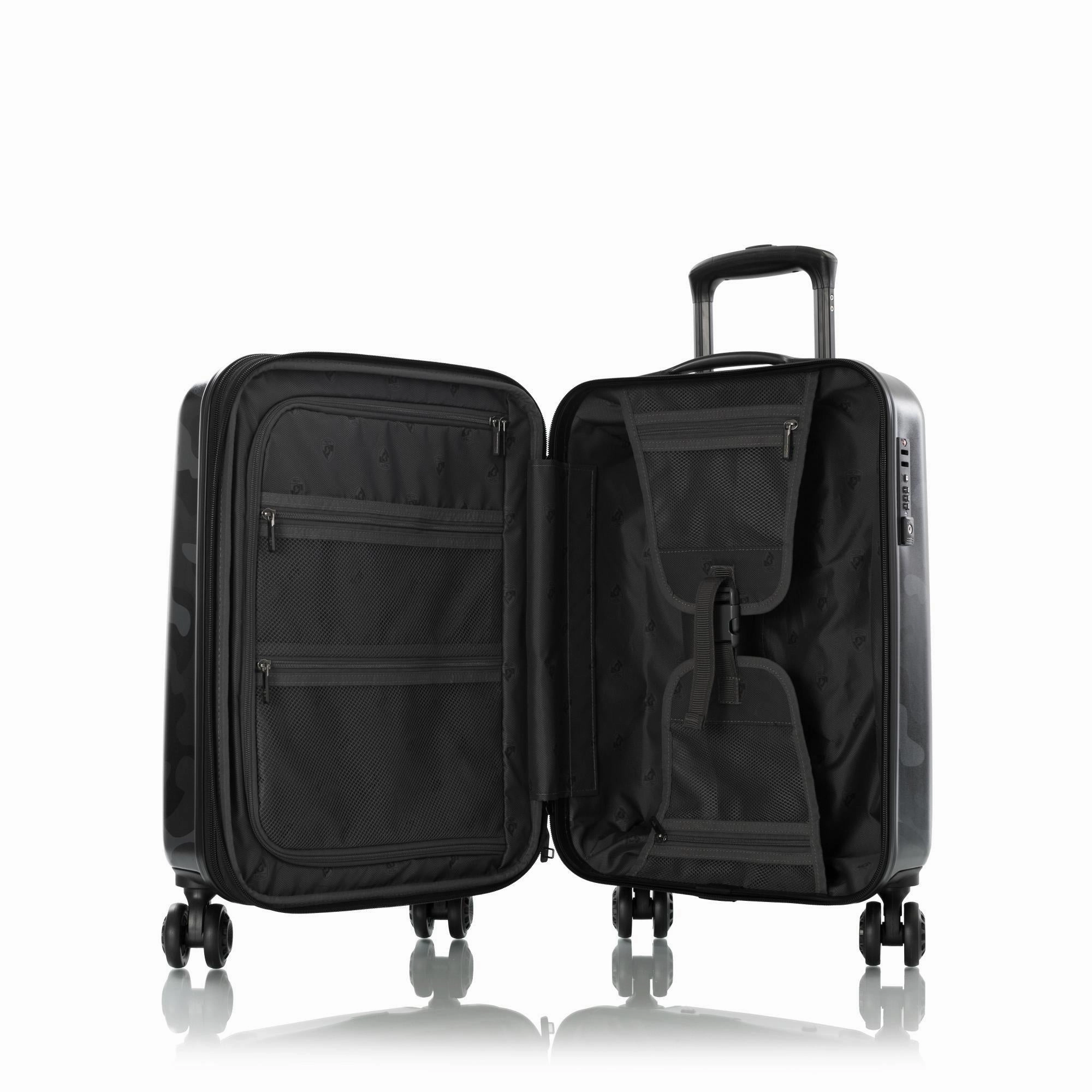 Heys Black Camo 3 Piece Spinner Set