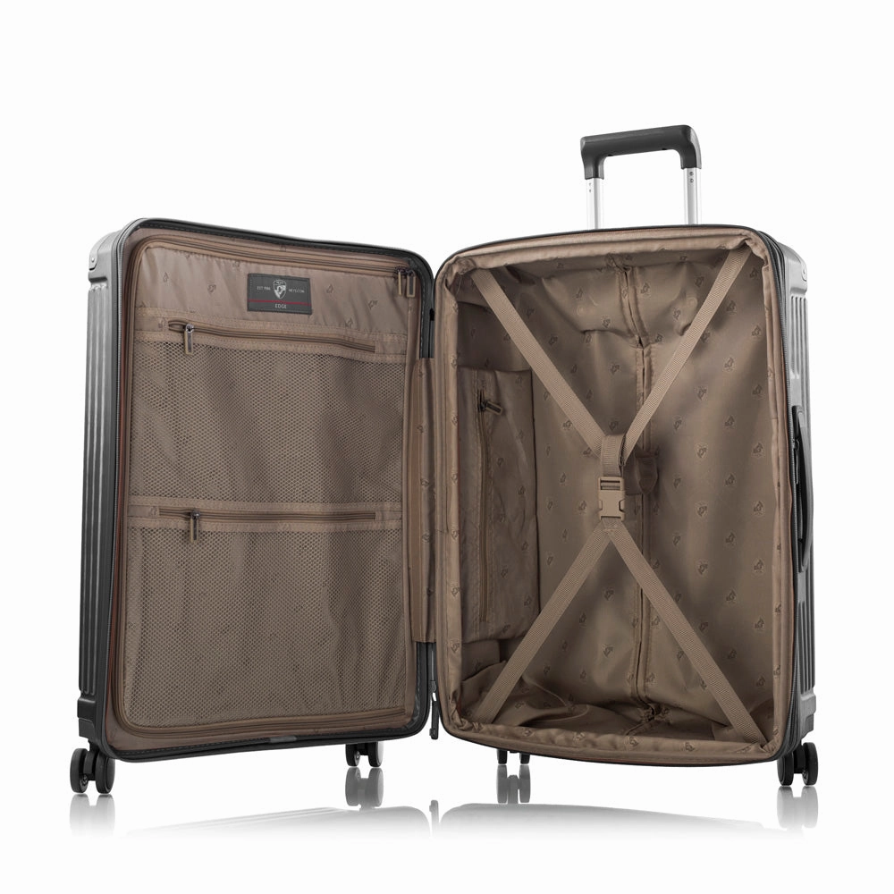 Heys Edge Polycarbonate Expandable Spinner Medium Luggage with TSA lock