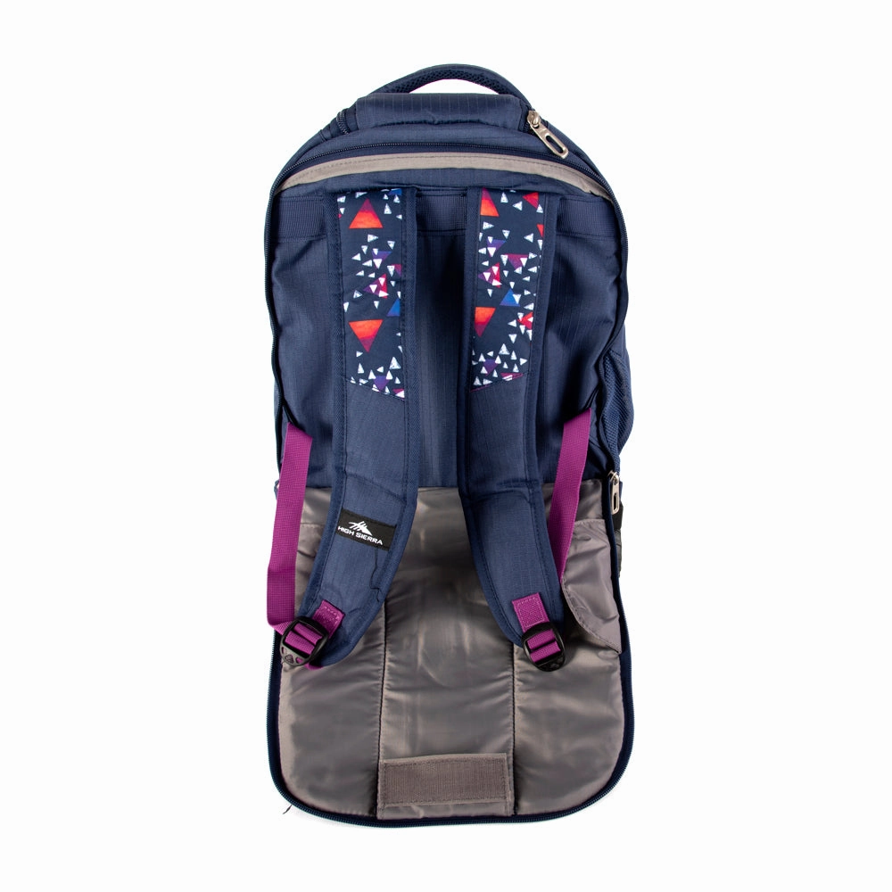 High Sierra Tactic Wheeled Backpack Triangle Party/Tru Navy/Hyacin