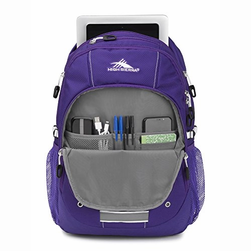 High Sierra Zestar Backpack Deep Purple/White