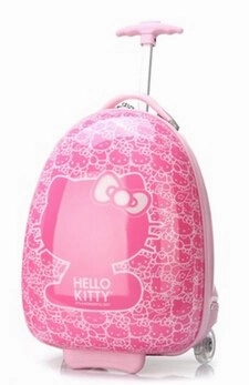 Hot Anime Girl Luggage Kids Rolling Suitcase Hello Kitty Cartoon 16/18 Inch Students Travel Trolley