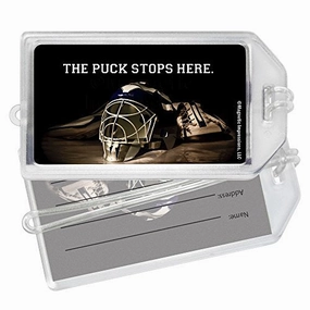 Ice Hockey Goalie Helmet Luggage Tag - Set Of 2