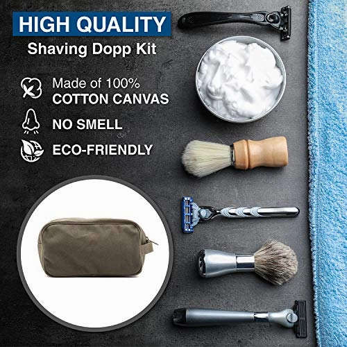 IDF ISRAELI ARMY Paratrooper Wings BADGE Zahal Canvas Shower Kit Travel Toiletry Bag Case in