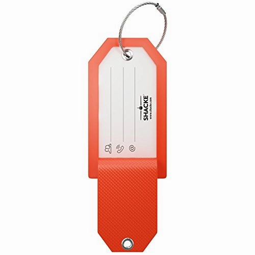 Initial Luggage Tag with Full Privacy Cover and Stainless Steel Loop  (Letter K)