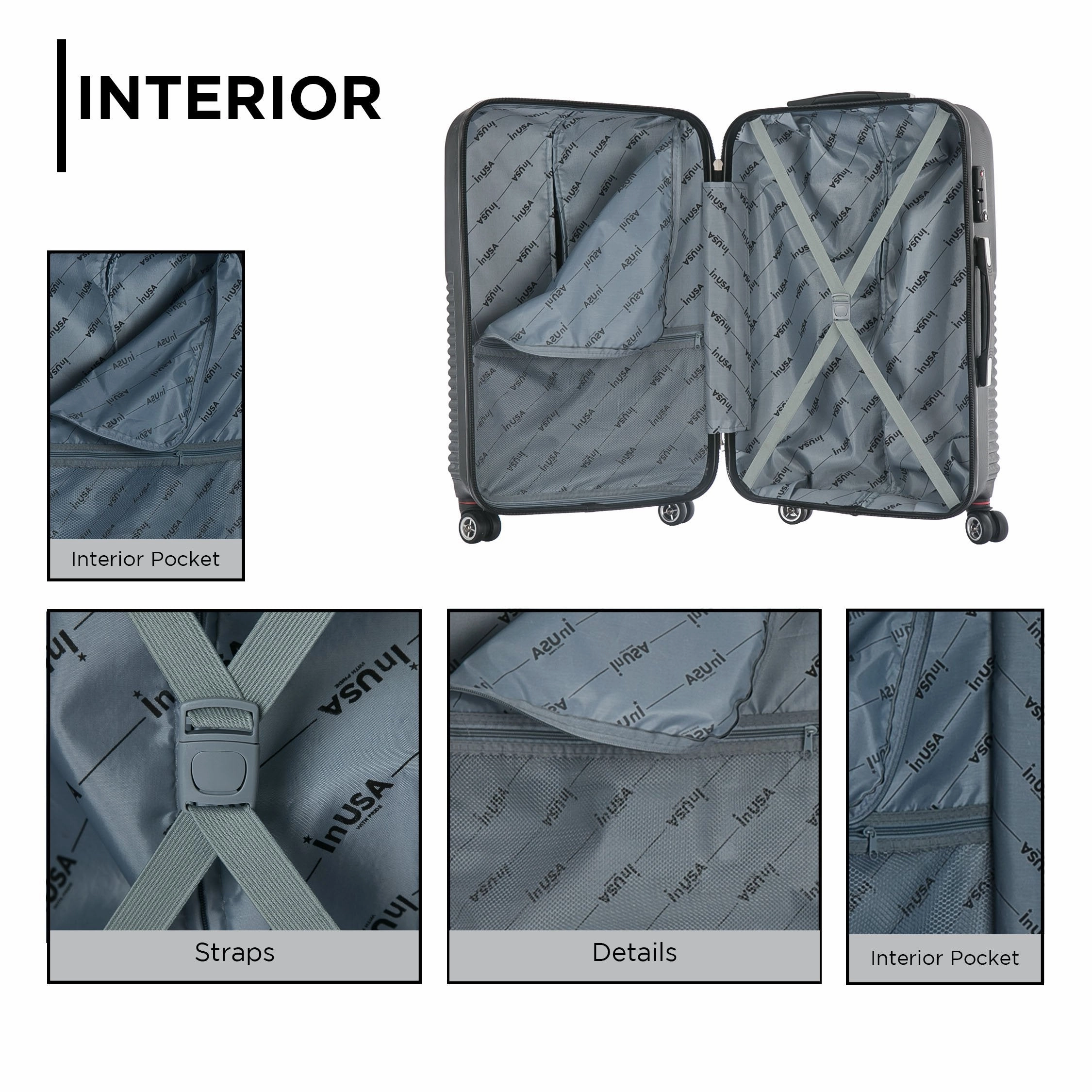 inUSA Chicago 29" 4-Wheel Large Luggage