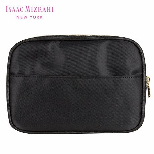 Isaac Mizrahi Fashion Printed 11Pc Toiletries Container Travel Kit, Floral/Black