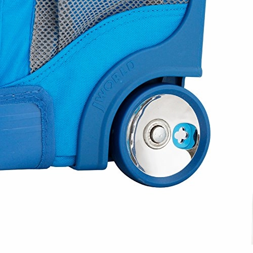 J World New York Sunday Rolling Backpack, Blue