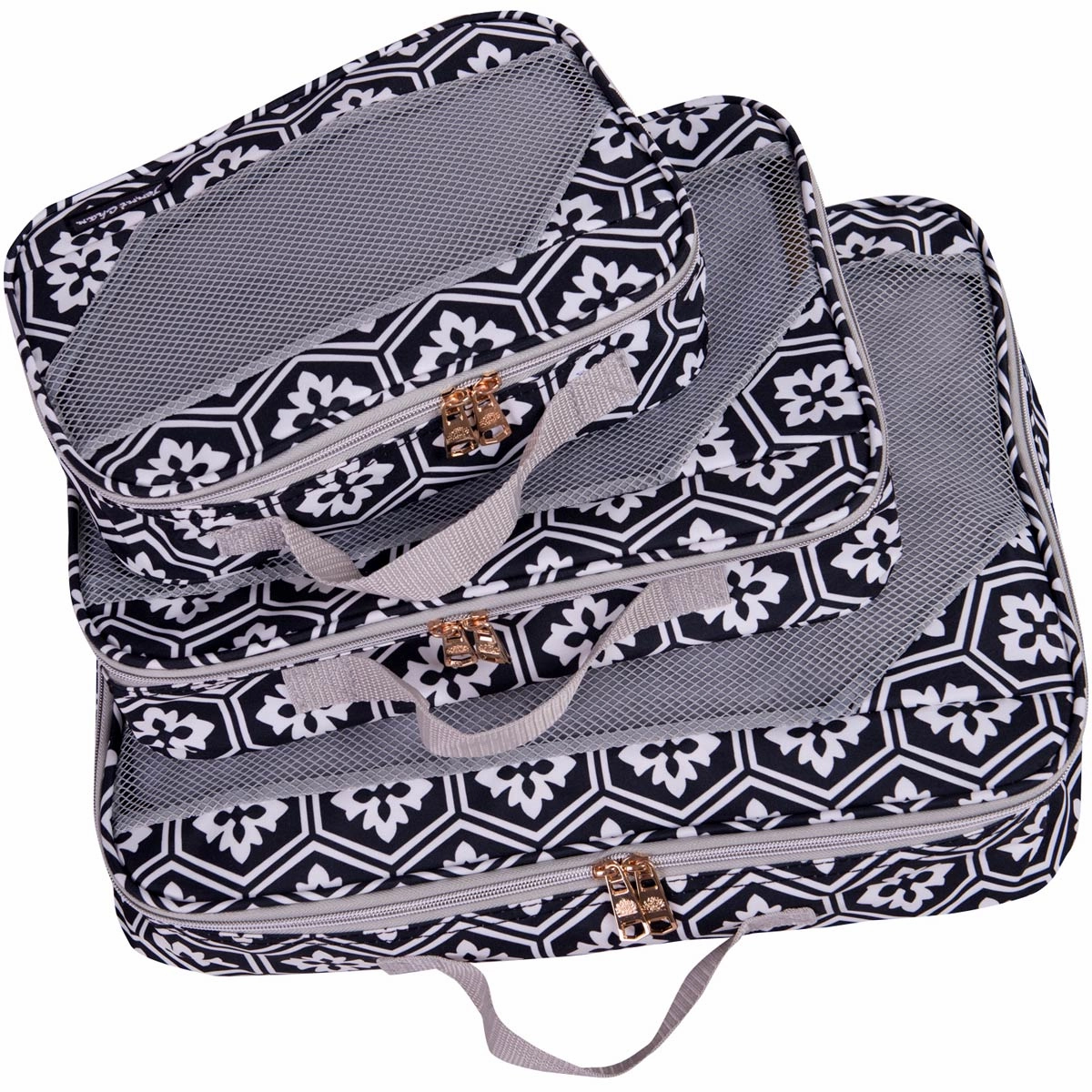 Jenni Chan Aria Snow Flake 3P Packing Cube Set