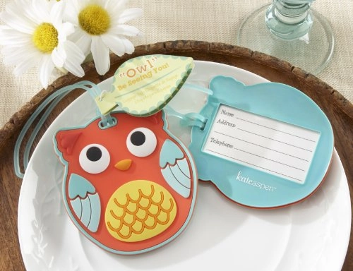 Kate Aspen Be Seeing You Luggage Tag, Owl