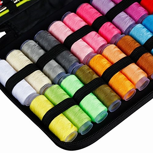 Kehome Sewing Kit With 99 Premium Sewing Accessories, Practical Mini Travel Sewing Kit With Black