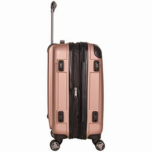 Kenneth Cole Reaction Renegade 20" Hardside Expandable 8-Wheel Spinner Carry-on Luggage, Rose Gold