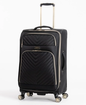 Kenneth Cole Reaction Women's Chelsea Chevron Softside 8-Wheel Spinner Expandable 24'' Checked Luggage