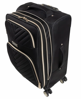 Kenneth Cole Reaction Women's Chelsea Chevron Softside 8-Wheel Spinner Expandable 28" Checked Luggage