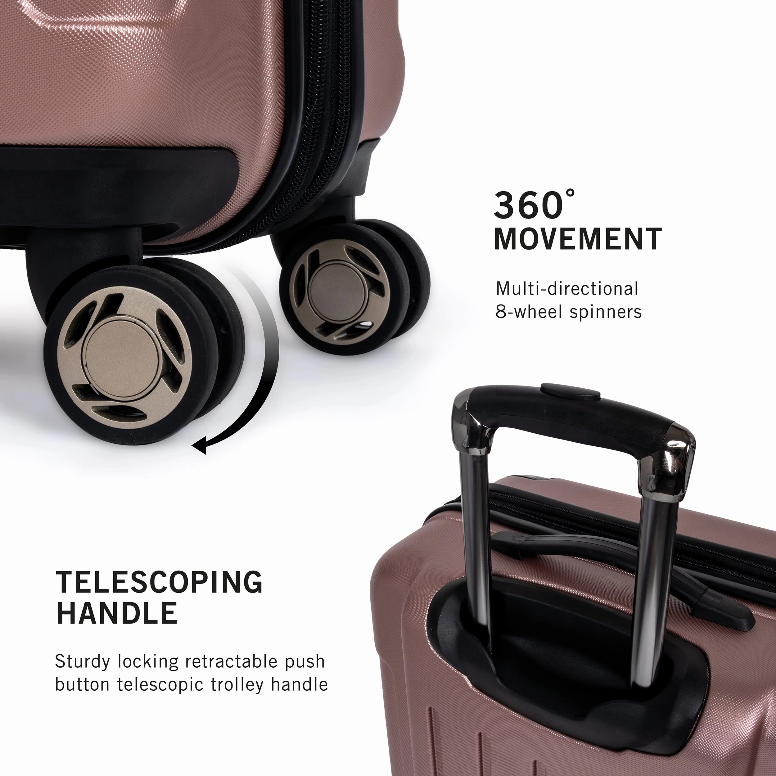 Kenneth Cole Renegade 3 Piece Set (20", 24", & 28") Hardside Expandable Luggage Set