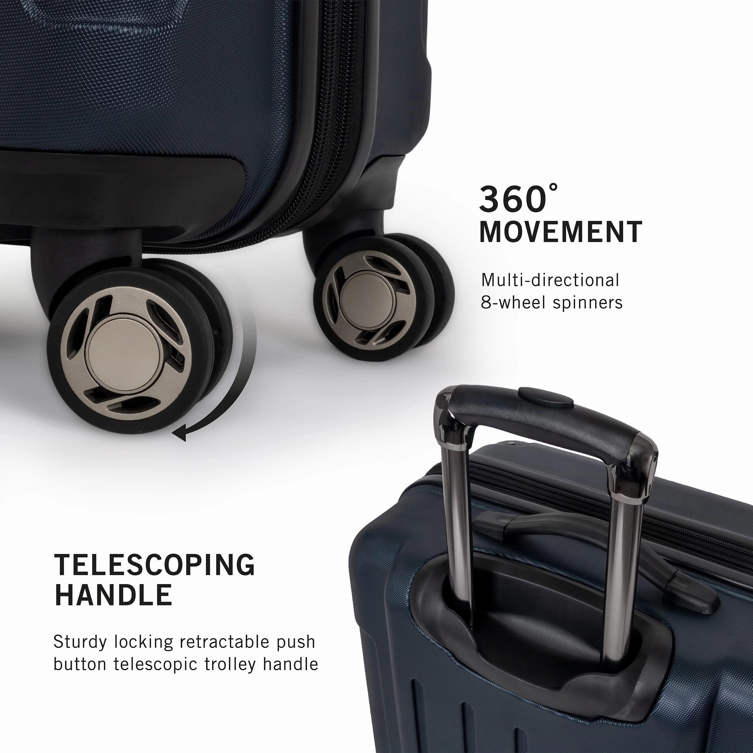 Kenneth Cole Renegade 3 Piece Set (20", 24", & 28") Hardside Expandable Luggage Set