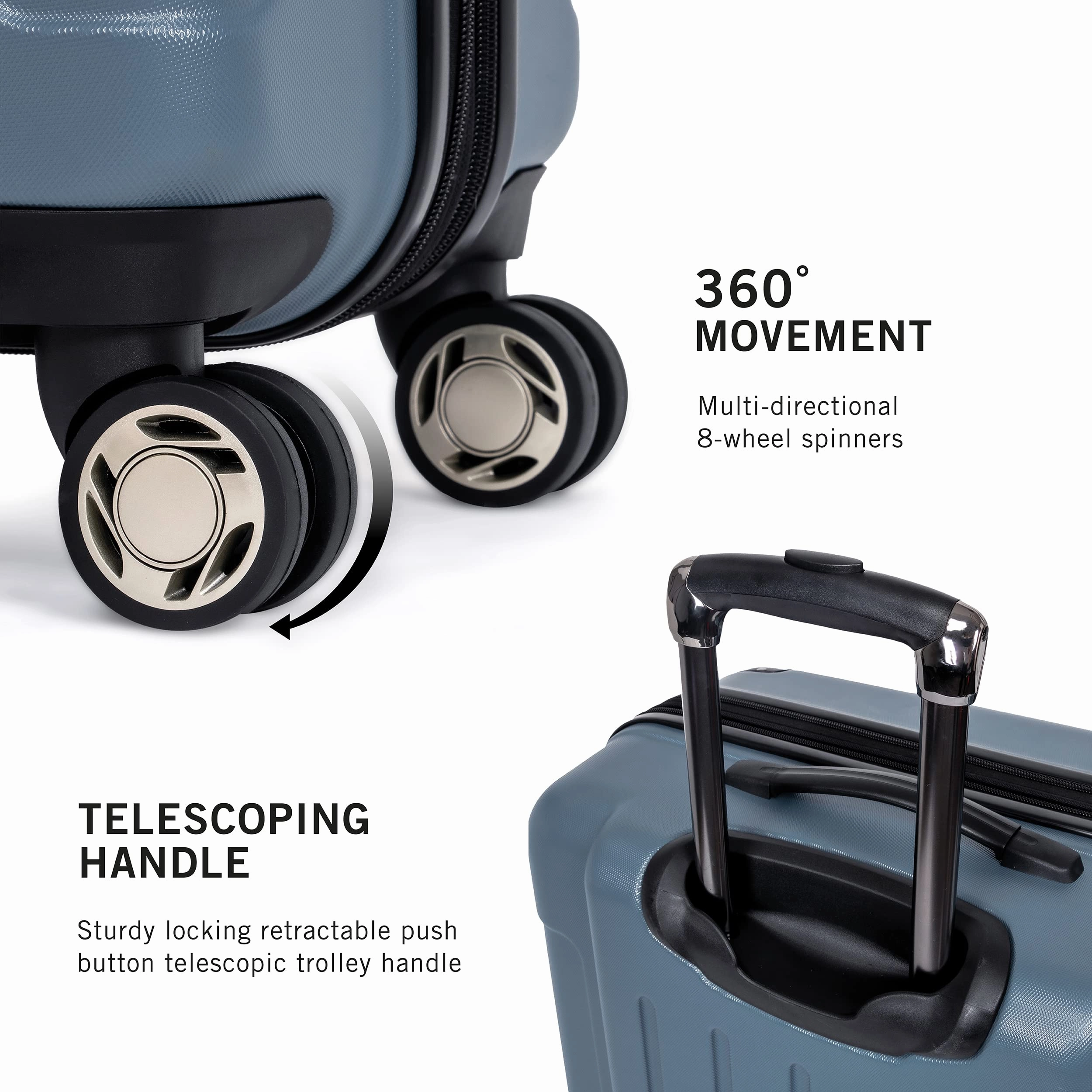 Kenneth Cole Renegade 3 Piece Set (20", 24", & 28") Hardside Expandable Luggage Set