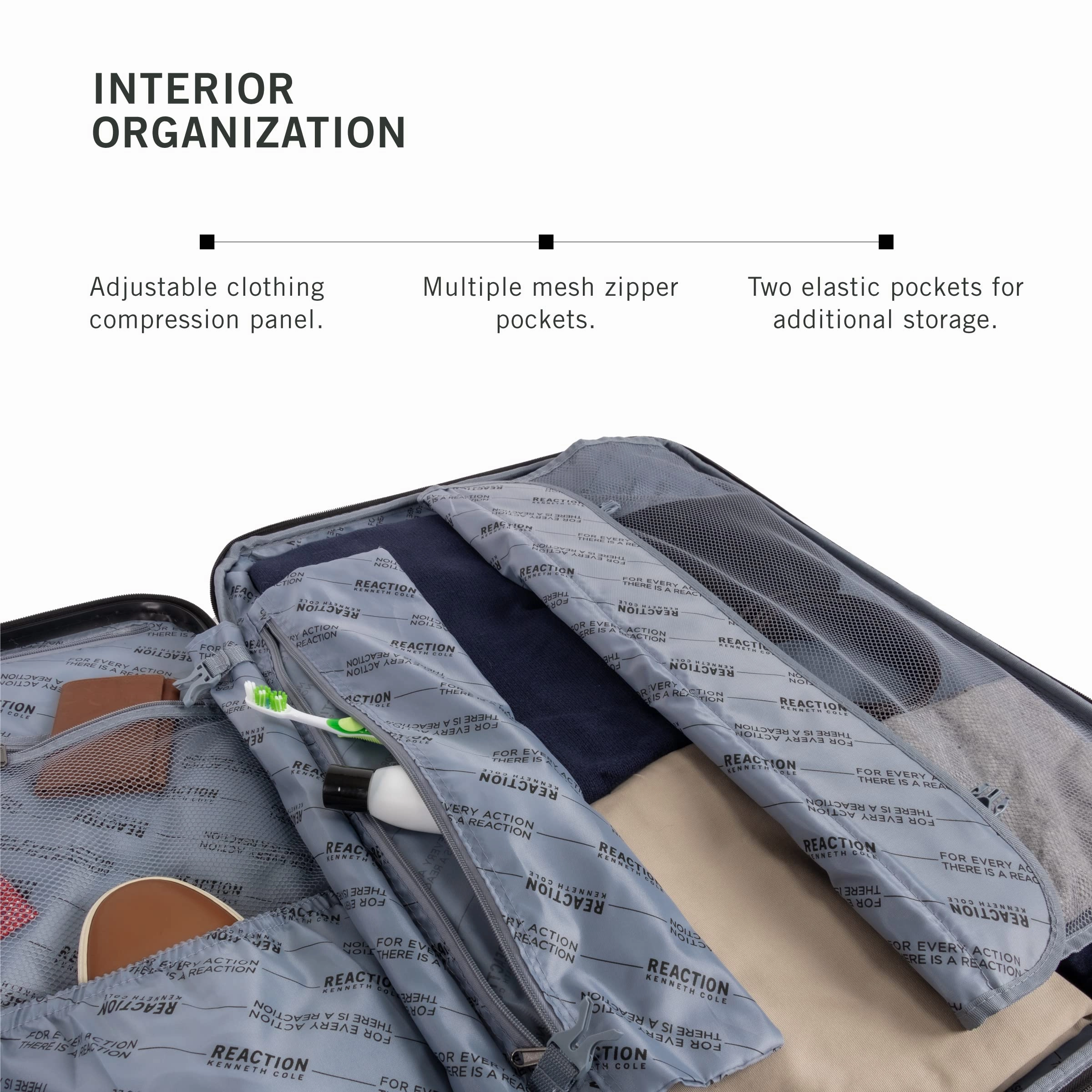 Kenneth Cole Renegade 3 Piece Set (20", 24", & 28") Hardside Expandable Luggage Set