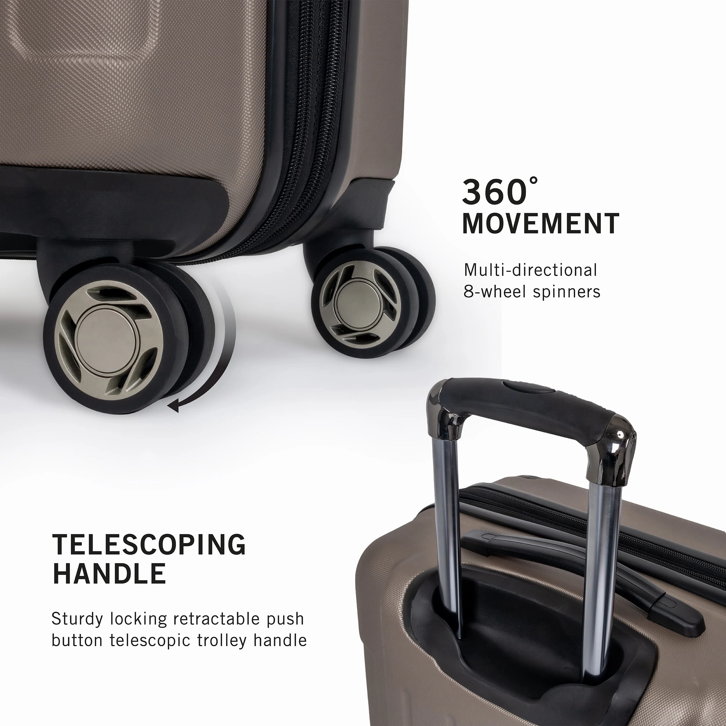 Kenneth Cole Renegade 3 Piece Set (20", 24", & 28") Hardside Expandable Luggage Set