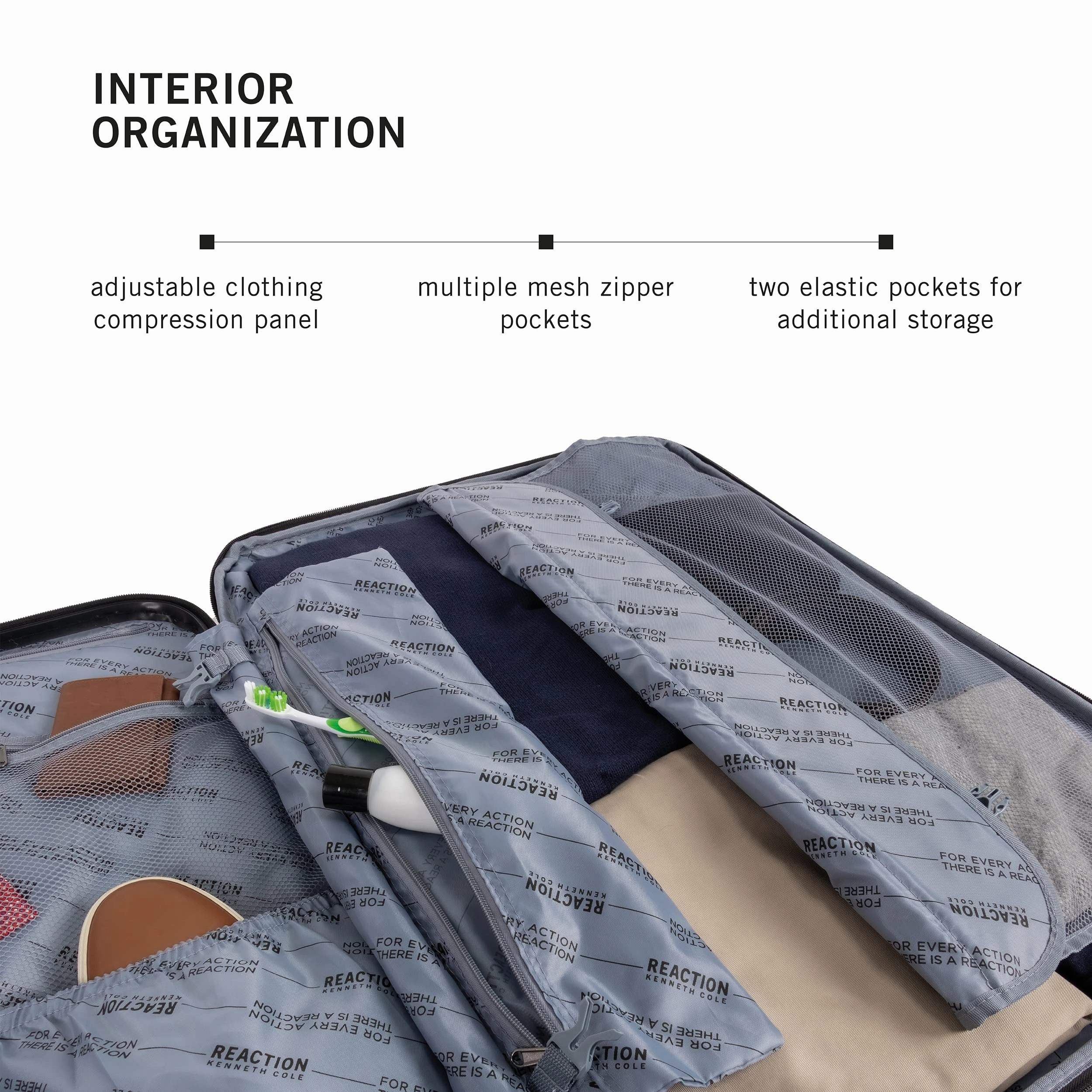 Kenneth Cole Renegade 3 Piece Set (20", 24", & 28") Hardside Expandable Luggage Set