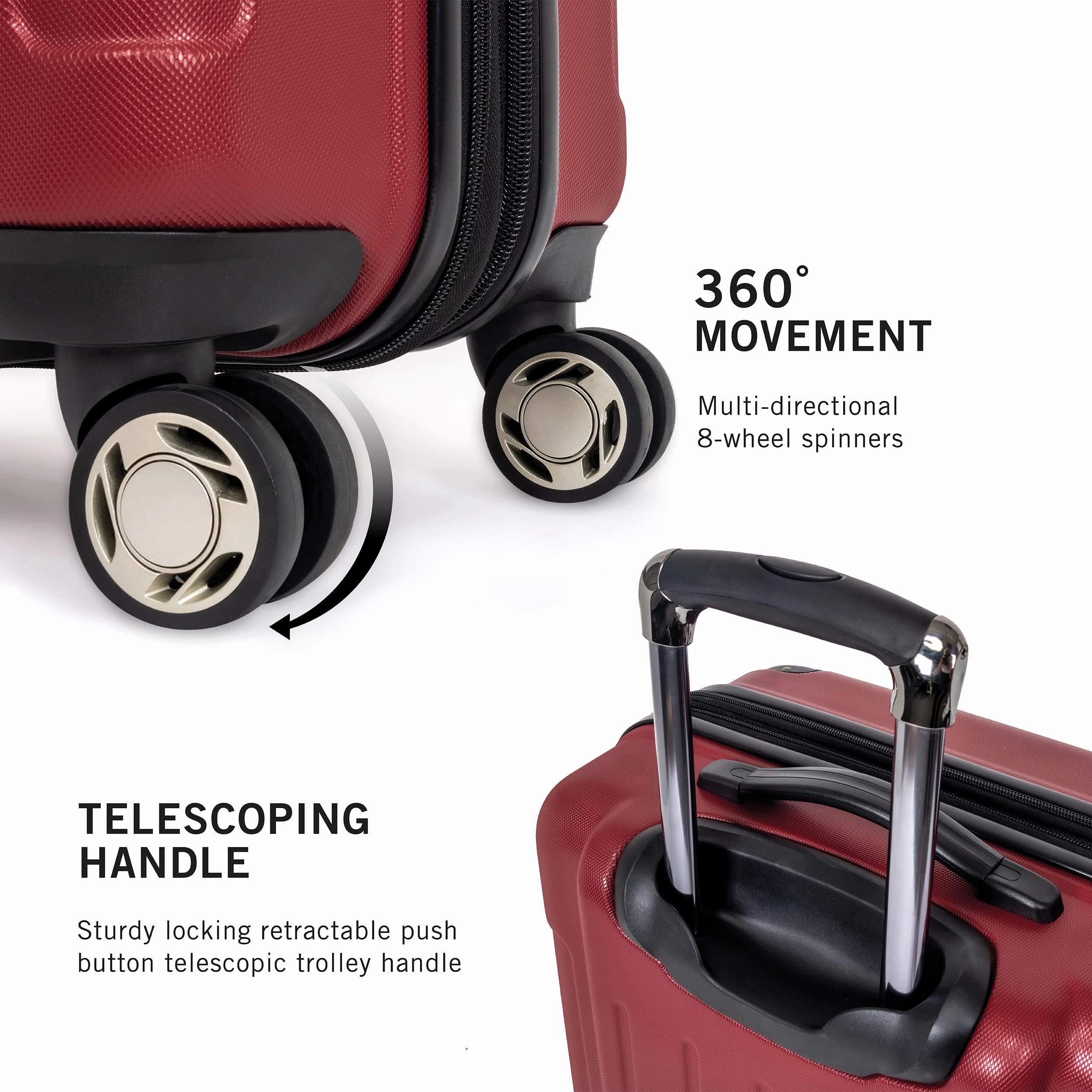 Kenneth Cole Renegade 3 Piece Set (20", 24", & 28") Hardside Expandable Luggage Set
