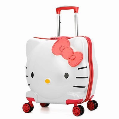 Kids Rolling Luggage Bag,Children'S Hello Kitty Suitcase With Wheel,Child Trolley With Lock,Boy