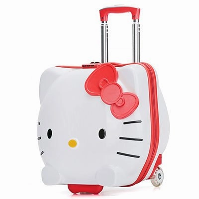 Kids Rolling Luggage Bag,Children'S Hello Kitty Suitcase With Wheel,Child Trolley With Lock,Boy