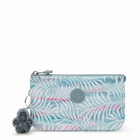 Kipling Creativity Large Printed Pouch - Palmtree Leaves