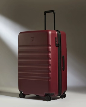 Large Luggage in Cedar Red - Icon Stripe