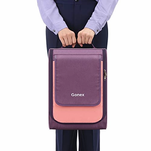 Large Packing Cubes, Gonex Business Travel Organizers 3PCs L M S Pink   Purple