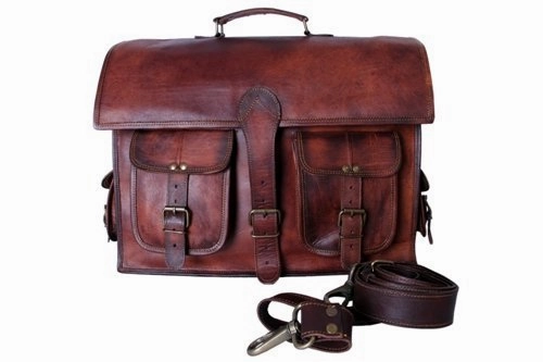 Leather Adjustable Padded Replacement Shoulder Strap With Metal Swivel Hooks For Messenger, Laptop,