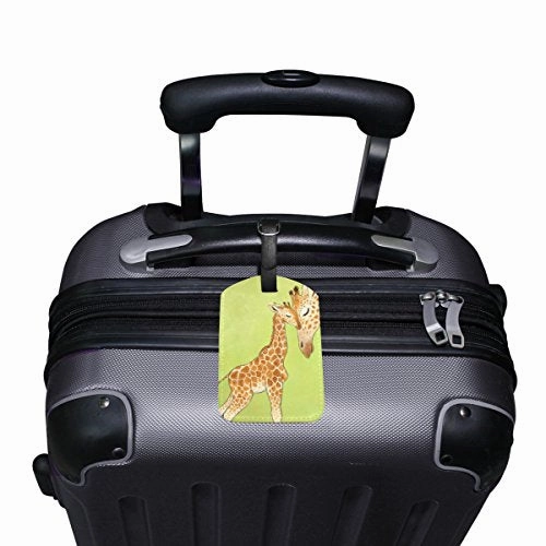 Leisisi Two Giraffes Travel Luggage Tags Suitcase Luggage Bag Tags, Travel Id Bag Tag Airlines