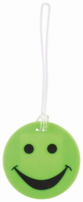 Lewis N. Clark 3-Pack Smiley Luggage Tag, Green, One Size