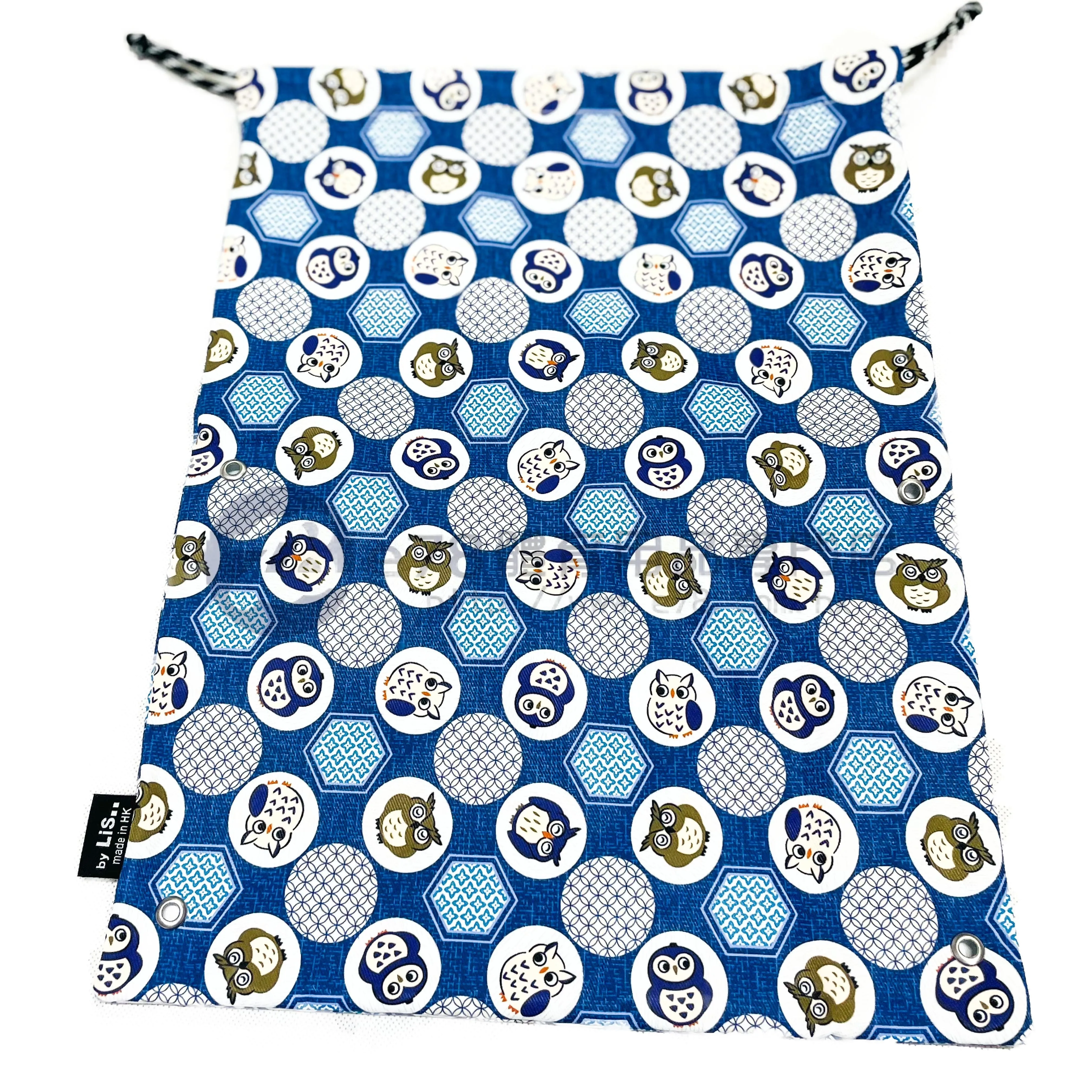 Lis..Handmade Water Resistant shoes bag (owl 128)