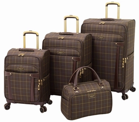 London Fog Brentwood 4 Piece Set (20"/24"/28"/Tote) 4-Wheel Luggage Sets
