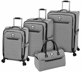 London Fog Cambridge II 4 Piece Set (Satchel, 20", 25", 29") 4-Wheel Luggage Sets